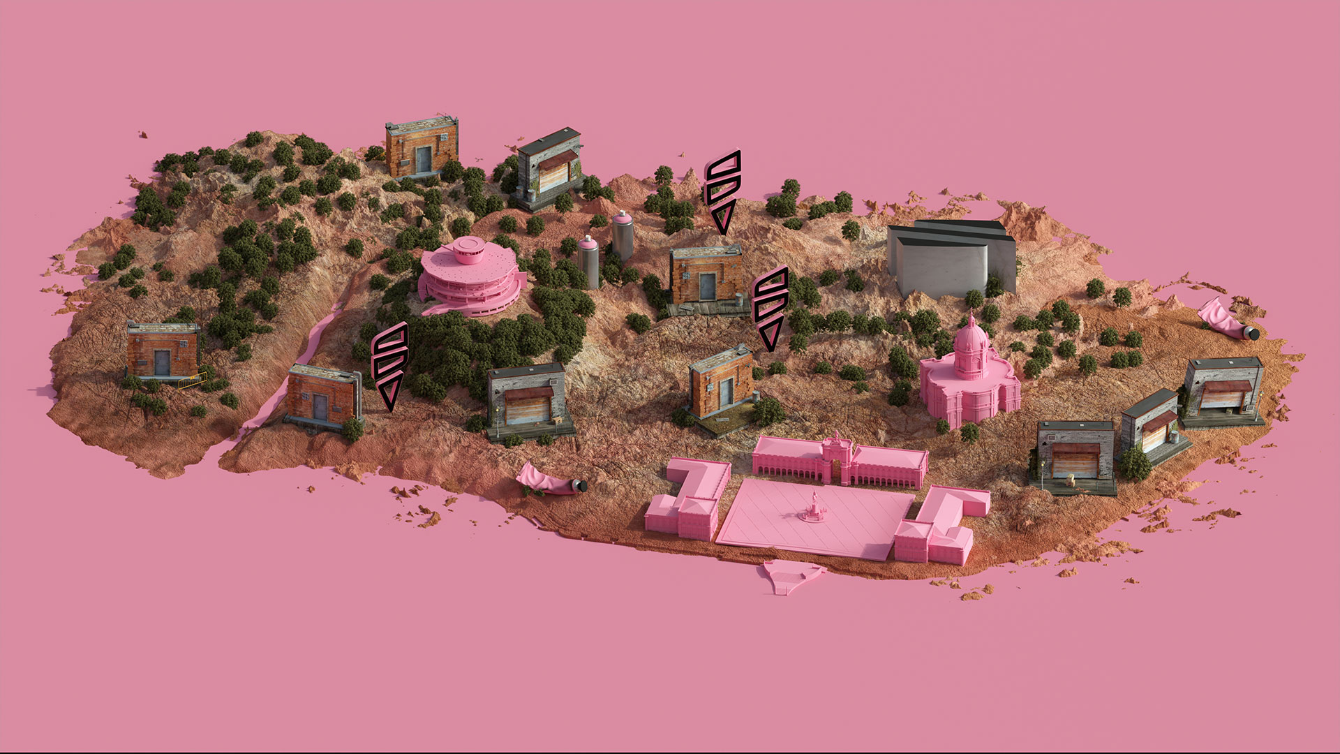 3d maps for seat art cities project