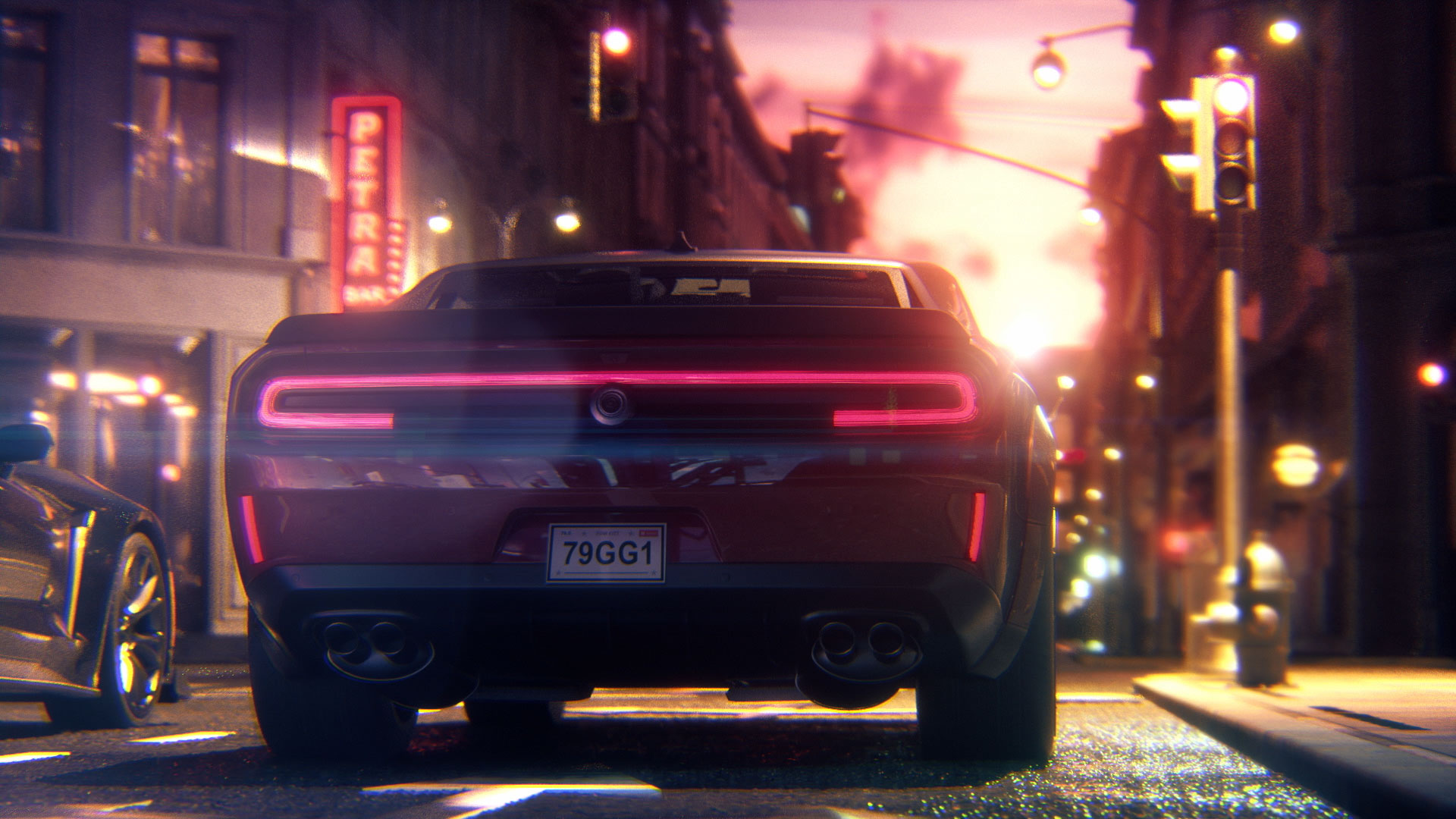 STAR Movies ident back of a racing car