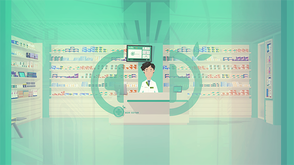 tasteful illustrations for pharmaceutical new feature 