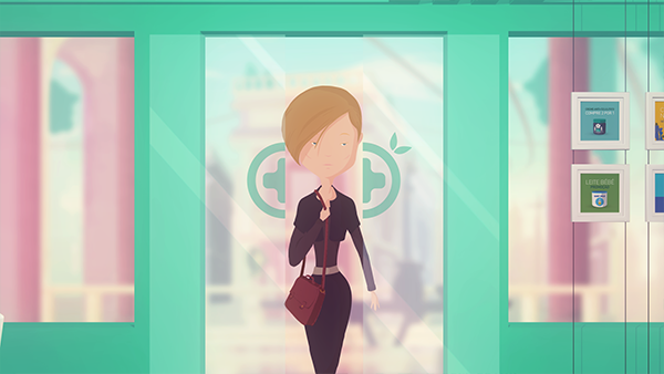 motion graphics and illustration for drug store