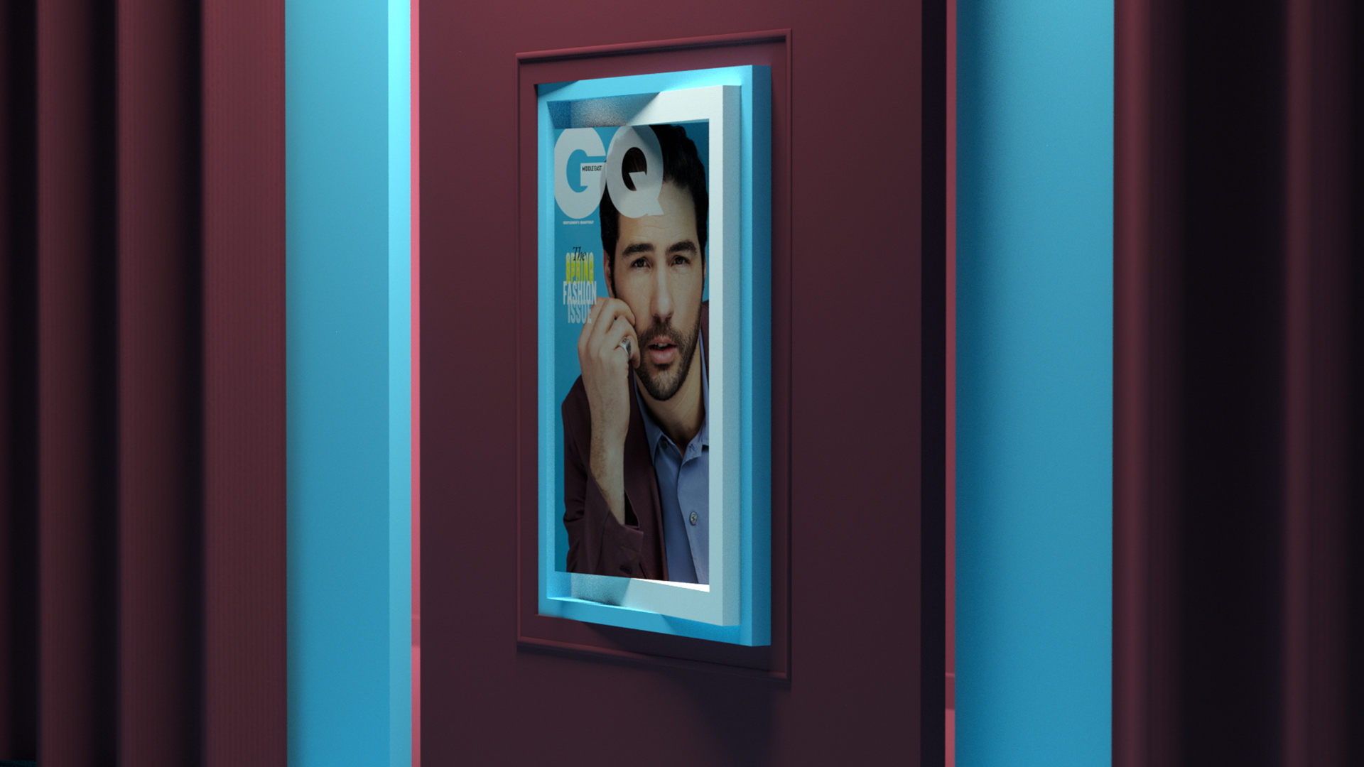 3d and sound design for gq middle east event