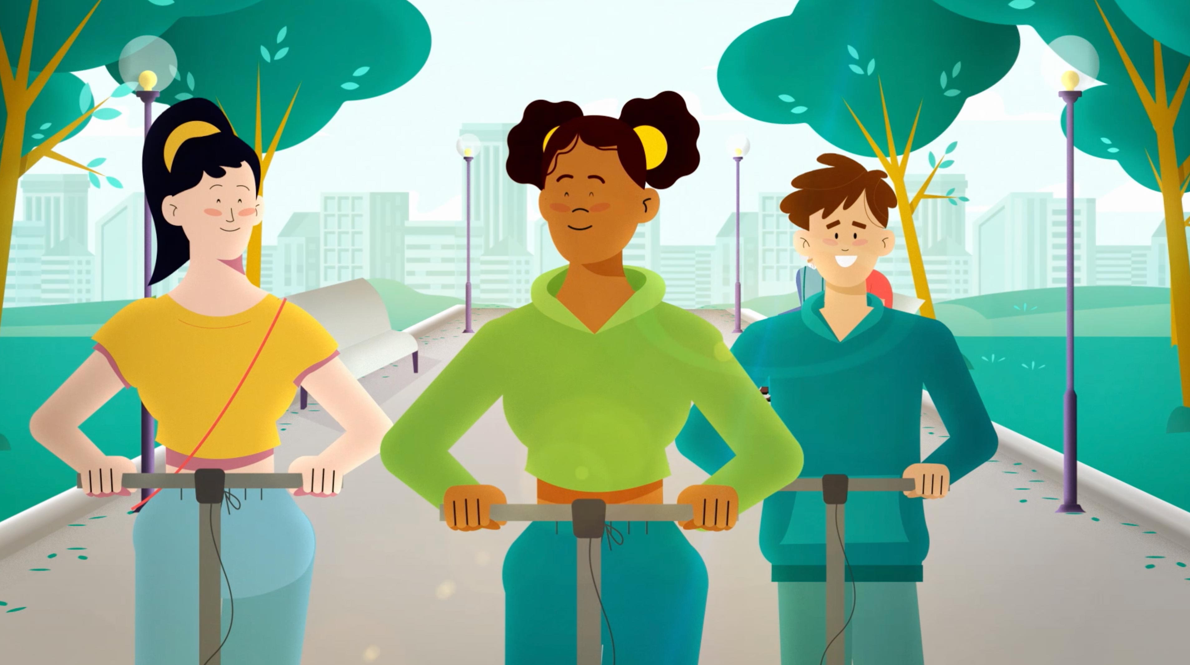 Fifth scenario - scooting