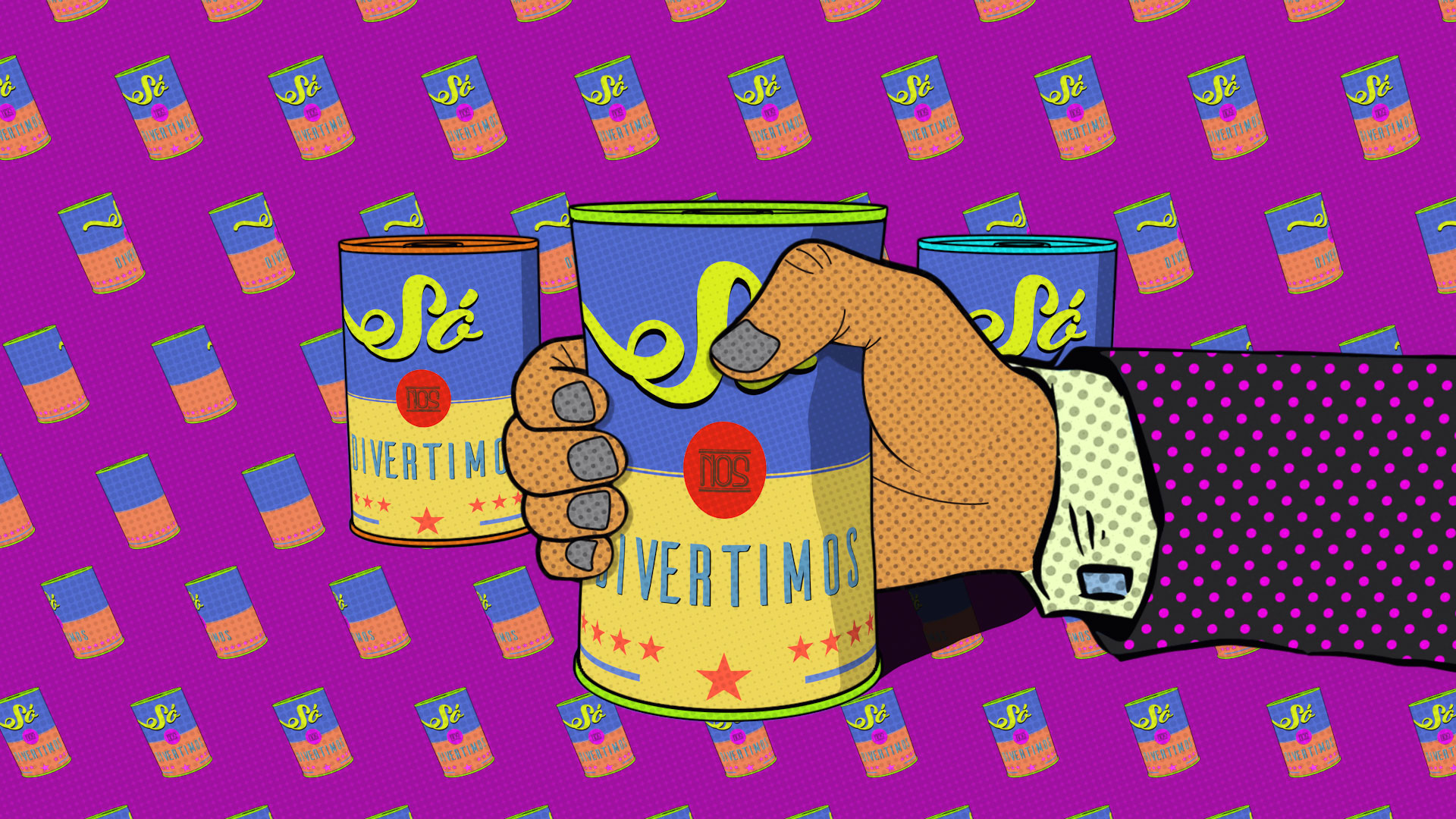 pop art opening video for a tv show