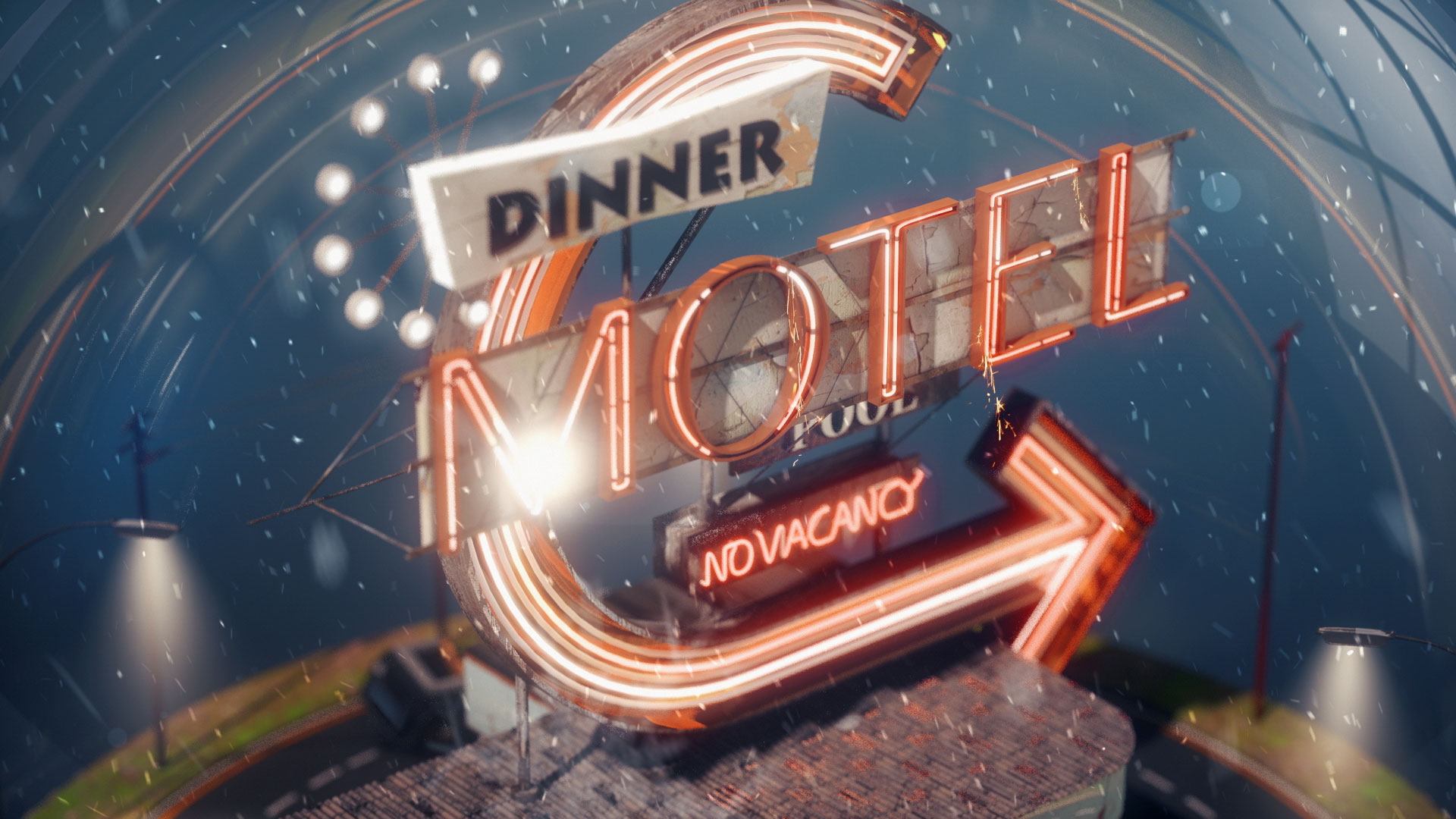 tv idents for paramount channel - Dinner Motel
