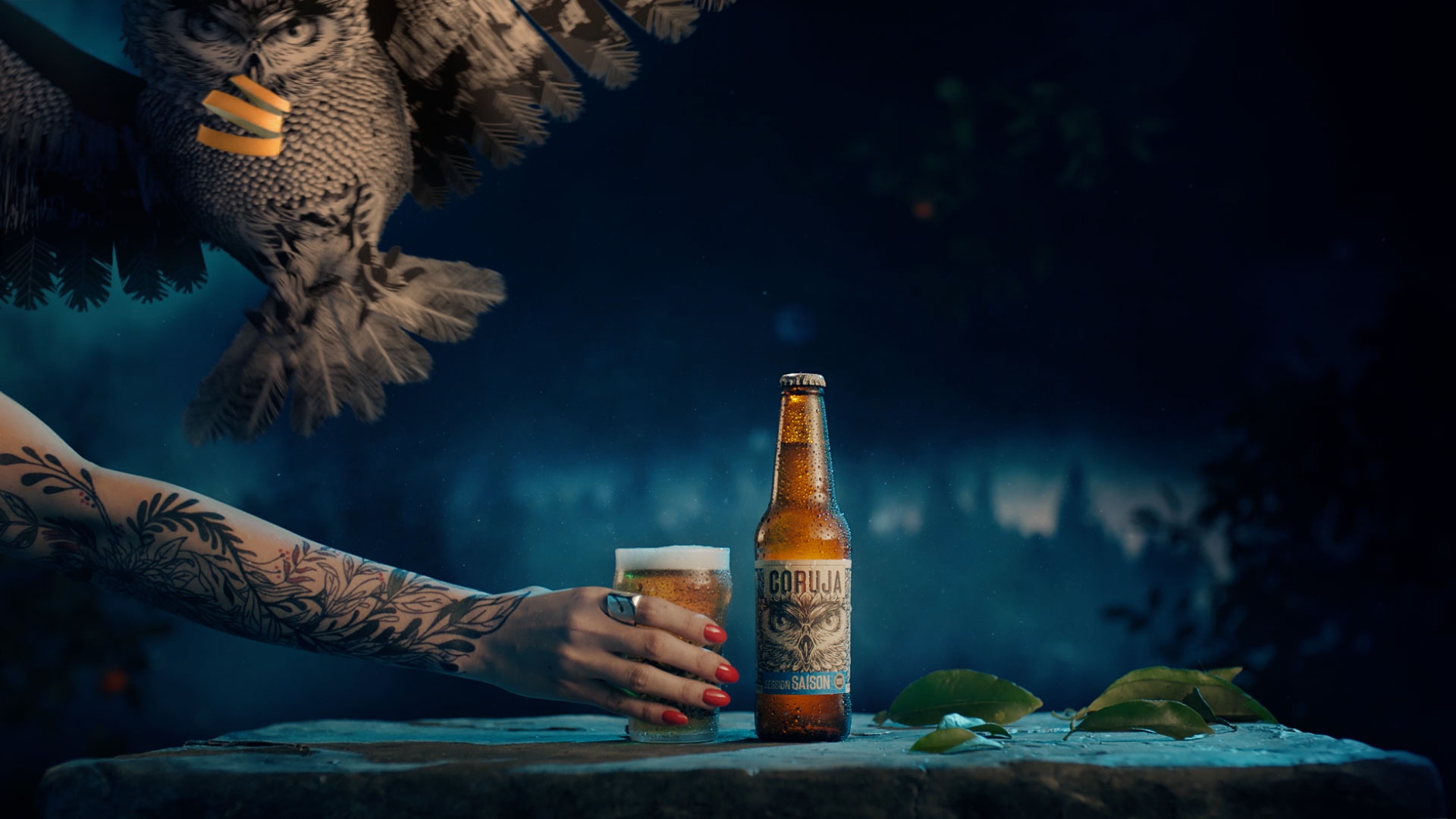 tv commercial video for a beer